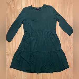 Vero Moda Tiered Dress, Above the Knee, small, green